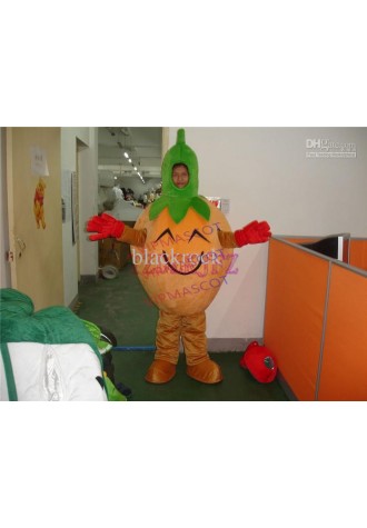 Hot selling Foam Adult cute new high quality Orange Color Tomato Mascot Costume Fancy Dress Outfit