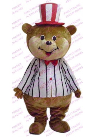 Hot sale Foam Cartoon Character Adult NEW STYLE Lovely Bear Dress cosplay Halloween  Party Costume