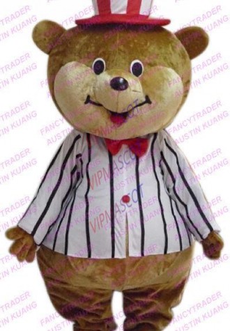 Hot sale Foam Cartoon Character Adult NEW STYLE Lovely Bear Dress cosplay Halloween  Party Costume