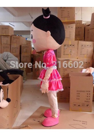 Mascot Costumes For Adults Christmas Halloween Outfit Fancy Dress Suit Pink Girl cosplay costumes Free Shipping