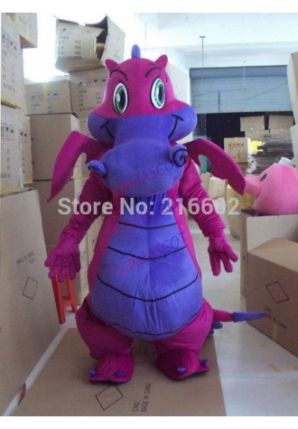 cosplay costumes New Big Purple Dragon Mascot Costume Fancy Dress Adult Size