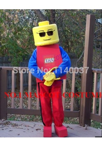 mascot block bricks man mascot costume custom cosplay cartoon character carnival costume fancy dress anime theme