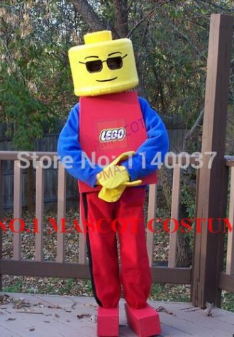 mascot block bricks man mascot costume custom cosplay cartoon character carnival costume fancy dress anime theme
