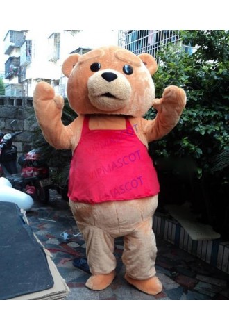 New Ted Costume Teddy Bear Mascot Costume Free Shipping