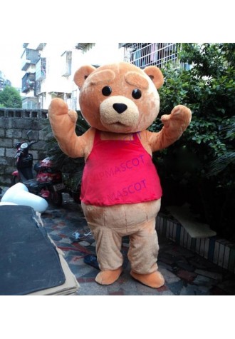 New Ted Costume Teddy Bear Mascot Costume Free Shipping