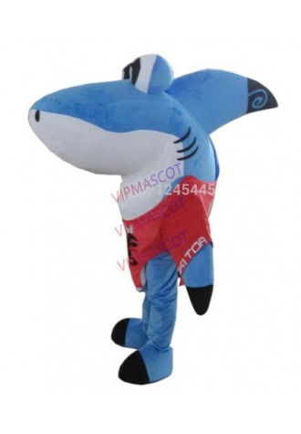 Cute Shark Mascot Costume With Funny Eyes For Adult Free Shipping
