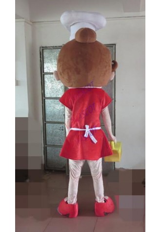 new design cook girl mascot costume for adults girl mascot costume