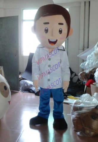 Latest high quality Cartoon white boy Mascot Costume anime cosplay themed fancy dress costume Holiday special clothing