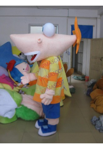 mascot costumes Long face With a big nose boy mascot costume people costume for Halloween party costumes
