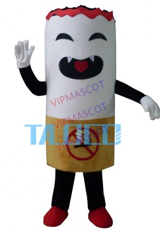 Hot sale Adult Smoke Mascot Costume Cigarette Tobacco Pimp Stick Burn Coffin Nail Halloween