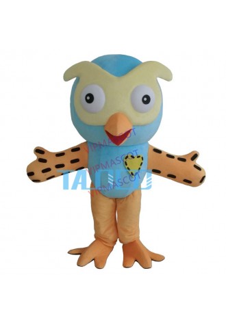 Hot Sale Professional New Style Big Blue Owl Mascot Costume Fancy Dress Adult Size