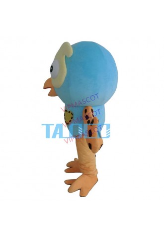 Hot Sale Professional New Style Big Blue Owl Mascot Costume Fancy Dress Adult Size