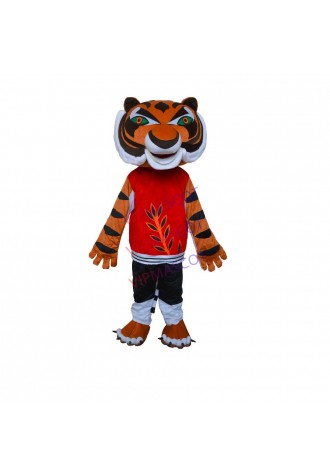 Kung fu tiger mascot costume cartoon fancy dress cosplay suit carnival costume