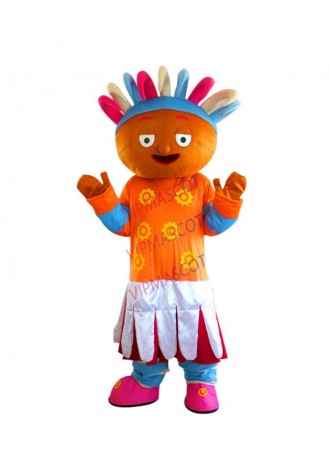 upsy daisy dress mascot costume fancy party dress suit carnival costume