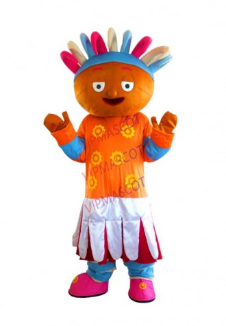 upsy daisy dress mascot costume fancy party dress suit carnival costume