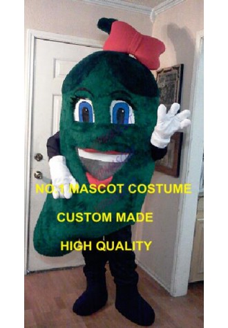 Hot jalapeno Girl Mascot Costume Adult Cartoon Vegetables Food Theme Chilli hot pepper Mascotte Fancy Dress Costumes Kits 1803