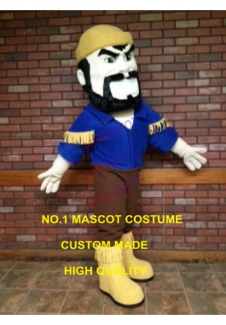 Voyageur mascot costume big black beard adult size customizable cartoon mascotte anime cosply costumes carnival fancy dress 2429
