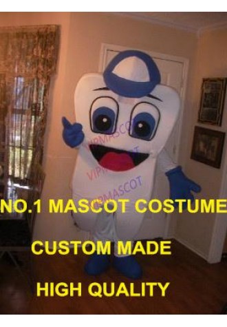 Healthy Tooth Mascot Costume Adult Teeth Theme Happy Tooth Anime Cosply Costumes Advertising Mascotte fancy Dress Suit Kits 1701