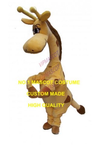 Newest Custom Hot Sale Cute Little Giraffe Mascot Costume Zoo Anima Theme Anime Cosplay Fancy Birthday Mascotte Dress 1986