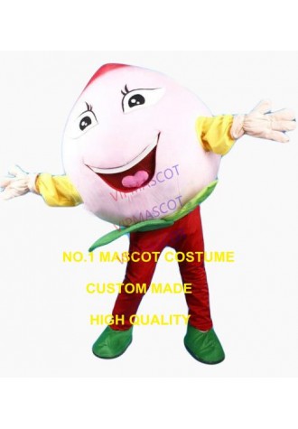 the big sweet pink peach mascot costume adult size cartoon peach fruit theme anime cosplay costumes carnival fancy dress 2562