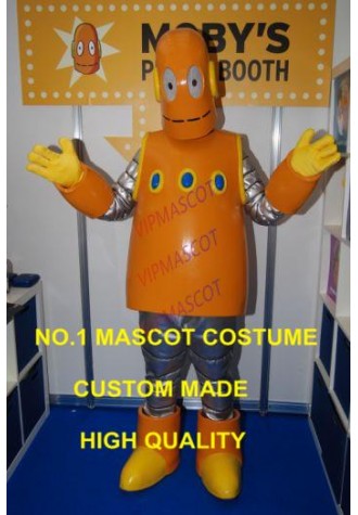 BrainPOP Moby robot Mascot costume adult size hot cartoon character robot theme customizble cosply costumes carnival fancy 2455