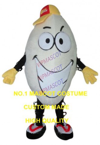 Humour happy rice mascot costume adult size cartoon white rice food theme funny costumes carnival fancy dress shopping kits 2650