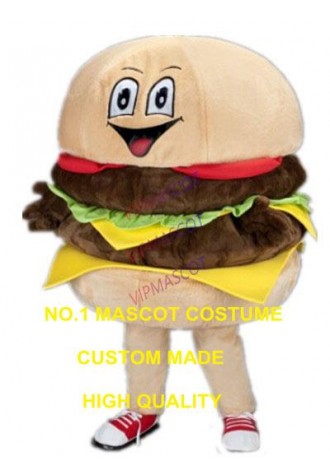 new Burger mascot costume adult size cartoon ham hamburg hamburger fast food theme anime cosplay costumes carnival fancy 2966