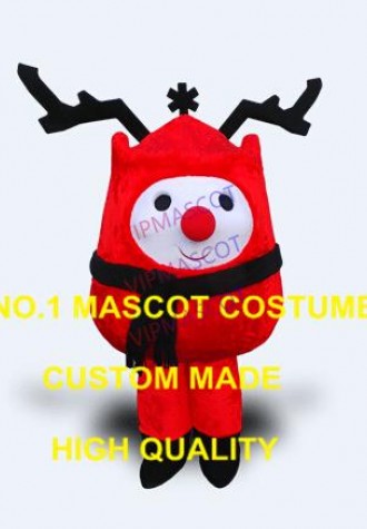 New Anime Cosply Costumes Xmas Rudy Deer Mascot Costume Adult Cartoon Character Reindeer Theme Carnival Mascotte Fancy Dress1881