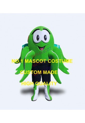 Professional Custom Green Octopus Mascot Costume Adult Cartoon Character Anime Cosply Costumes Mascotte Fancy Dress Kits 1901