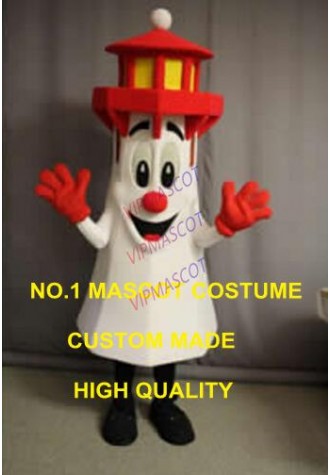 LIGHTHOUSE mascot costume hot sale cartoon white lighthouse pharos theme school anime cosplay costumes carnival fancy dress 2833