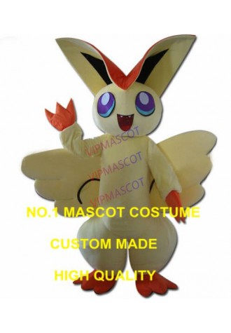 Victini  mascot costume adult size hot cartoon games character victini anime cosplay costumes carnival fancy dress 2881
