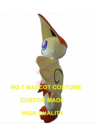 Victini  mascot costume adult size hot cartoon games character victini anime cosplay costumes carnival fancy dress 2881