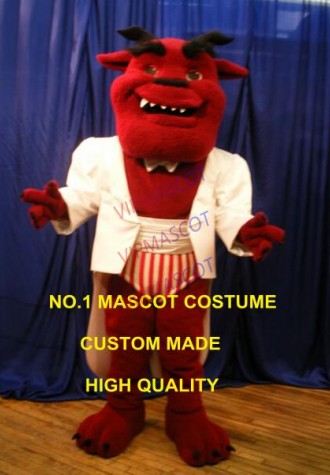 New University Red Beast Mascot Costume Customizable Cartoon Devil Monster Beast Theme Anime Cosplay Costumes Fancy Dress 2415