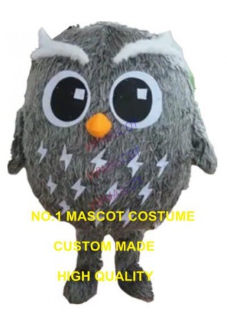 plush grey owl mascot costume custom adult size cartoon character cosplay carnival costume 3298