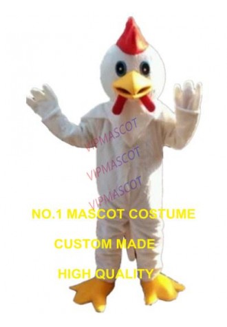 white chicken mascot costume custom cartoon character cosplay adult size carnival costume 3130