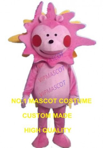 pink monster mascot costume custom cartoon character cosplay adult size carnival costume 3122