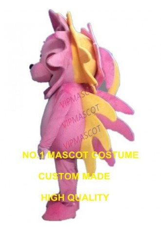 pink monster mascot costume custom cartoon character cosplay adult size carnival costume 3122