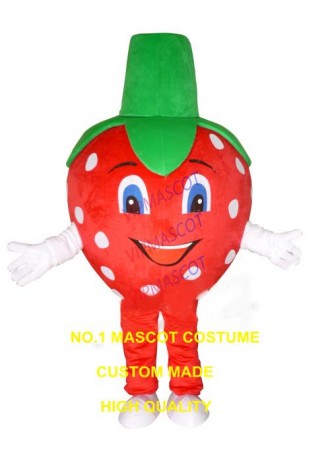 strawberry mascot costume red strawberry custom cartoon character cosply adult size carnival costume 3464