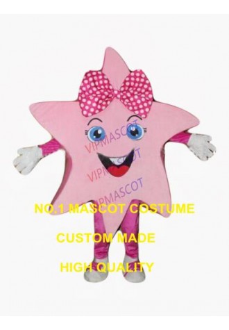 the pretty pink star girl mascot costume adult size kids activities performing costumes holiday carnival fancy dress kits 2565