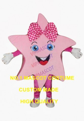 the pretty pink star girl mascot costume adult size kids activities performing costumes holiday carnival fancy dress kits 2565