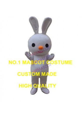 white bunny mascot costume easter rabbit custom adult size cartoon character cosplay carnival costume 3359
