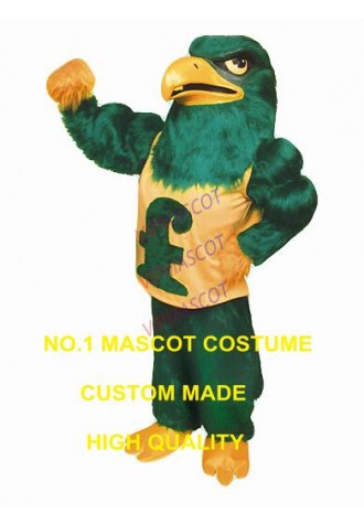 falcon mascot costume wholesale for sale high quality long plush green falcon eagle bird theme sport anime carnival fancy 2752
