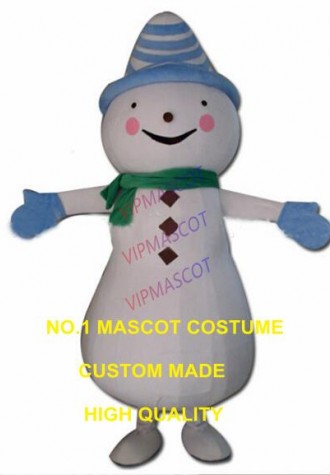 new snowman mascot costume adult size promotion cartoon Christmas snowman baby theme anime cosplay costumes carnival fancy 2894