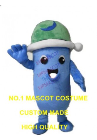 blue medicine pill mascot costume for adult factory wholesale custom advertising cartoon walking costumes carnival fancy 2938