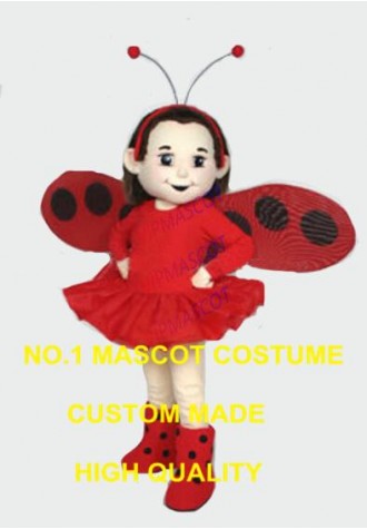 ladybug butterfly mascot costume adult size wholesale cartoon red insect ladybug girl theme anime cosplay costumes carnival 2922