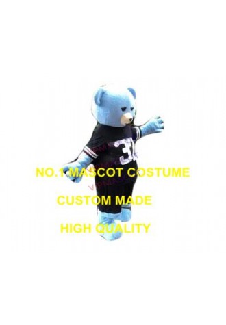 blue bear mascot costume custom cartoon character cosplay adult size carnival costume 3417