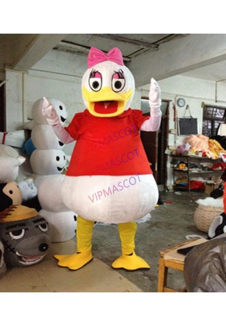 Red Coat Duck mascot costum luxury mascot mascot of adult clothing clothing Halloween party role