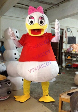 Red Coat Duck mascot costum luxury mascot mascot of adult clothing clothing Halloween party role