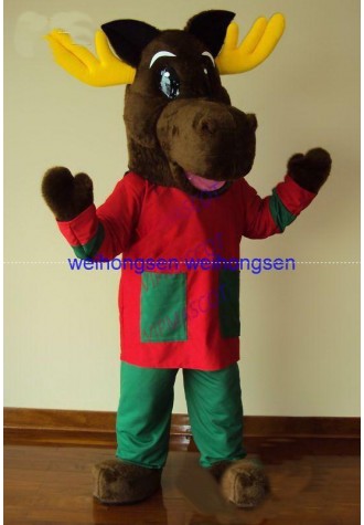 High quality EVA Material Helmet deer Mascot Costume Cartoon Apparel Halloween Birthday Cosplay 610