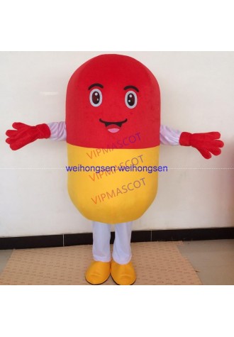 Make EVA Material Red capsules Mascot Costumes Cartoon Apparel Birthday party Masquerade cosplay 889